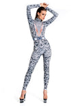 Venus Black Rhinestone Bodysuit | Pearl Crystal Baroque Festival Catsuit &amp; Stage Jumpsuit – Manifestie